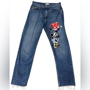 Sonia Rykiel embroidered jeans
